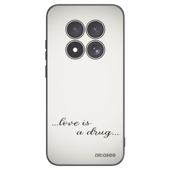 Picasee fekete szilikon tok az alábbi mobiltelefonokra Xiaomi Redmi Note 15 Pro 4G - Love is a drug