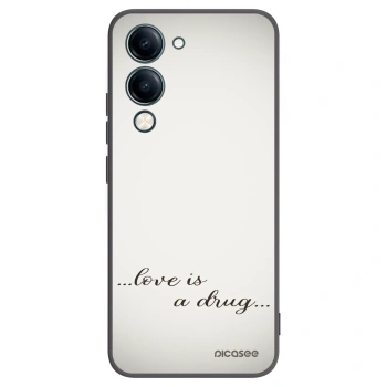 Picasee fekete szilikon tok az alábbi mobiltelefonokra Vivo Y29s 5G - Love is a drug