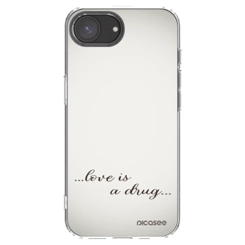 Picasee átlátszó szilikon tok az alábbi mobiltelefonokra Apple iPhone 17e - Love is a drug
