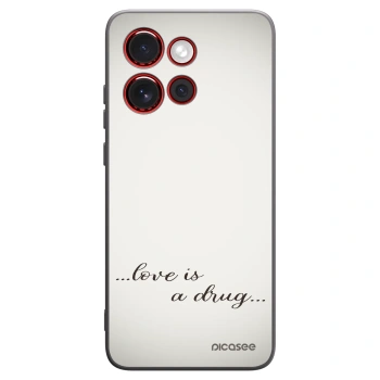 Picasee fekete szilikon tok az alábbi mobiltelefonokra Motorola Edge 60 Neo 5G - Love is a drug