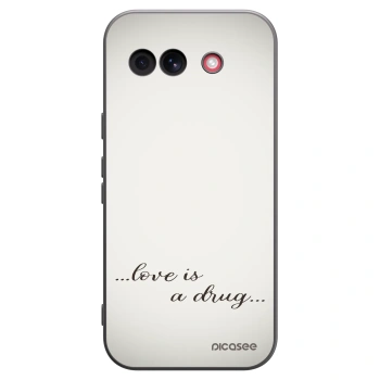 Picasee fekete szilikon tok az alábbi mobiltelefonokra Google Pixel 10a - Love is a drug