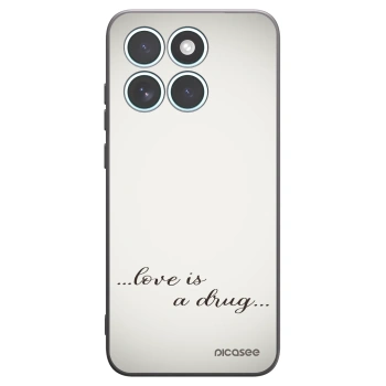 Picasee fekete szilikon tok az alábbi mobiltelefonokra Motorola Edge 70 Fusion - Love is a drug
