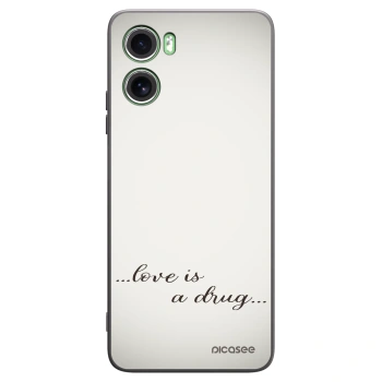 Picasee fekete szilikon tok az alábbi mobiltelefonokra Motorola Moto G06 - Love is a drug