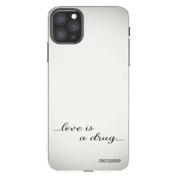 Picasee átlátszó szilikon tok az alábbi mobiltelefonokra Apple iPhone 11 Pro Max - Love is a drug