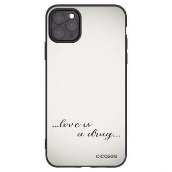 Picasee fekete szilikon tok az alábbi mobiltelefonokra Apple iPhone 11 Pro Max - Love is a drug