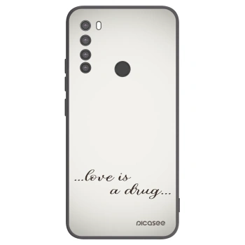 Picasee fekete szilikon tok az alábbi mobiltelefonokra Xiaomi Redmi Note 8 - Love is a drug