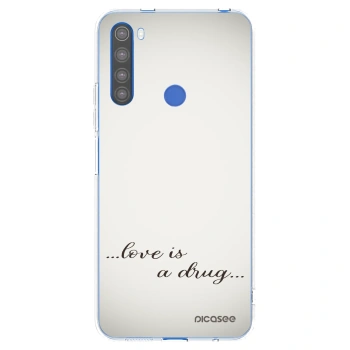 Picasee átlátszó szilikon tok az alábbi mobiltelefonokra Xiaomi Redmi Note 8T - Love is a drug