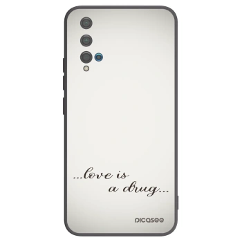 Picasee fekete szilikon tok az alábbi mobiltelefonokra Huawei Nova 5T - Love is a drug