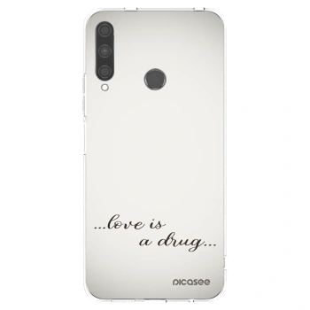 Picasee átlátszó szilikon tok az alábbi mobiltelefonokra Huawei P40 Lite E - Love is a drug