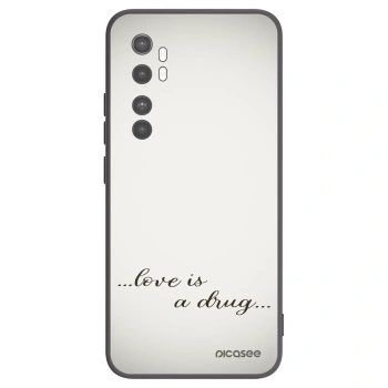 Picasee fekete szilikon tok az alábbi mobiltelefonokra Xiaomi Mi Note 10 Lite - Love is a drug