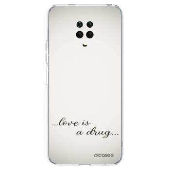 Picasee átlátszó szilikon tok az alábbi mobiltelefonokra Xiaomi Redmi Note 9S - Love is a drug