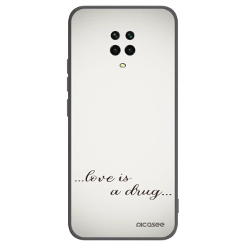 Picasee fekete szilikon tok az alábbi mobiltelefonokra Xiaomi Redmi Note 9S - Love is a drug