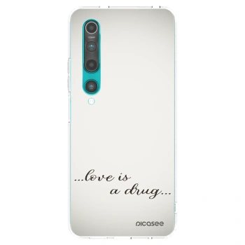 Picasee átlátszó szilikon tok az alábbi mobiltelefonokra Xiaomi Mi 10 - Love is a drug