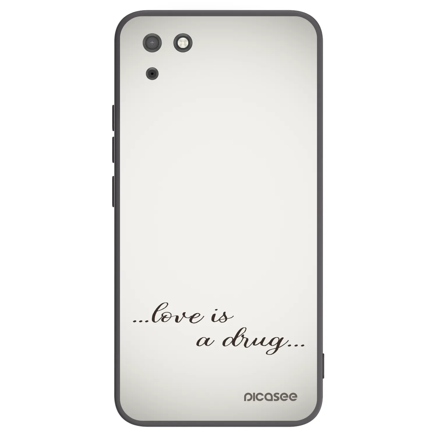 Picasee fekete szilikon tok az alábbi mobiltelefonokra Huawei Y5P - Love is a drug