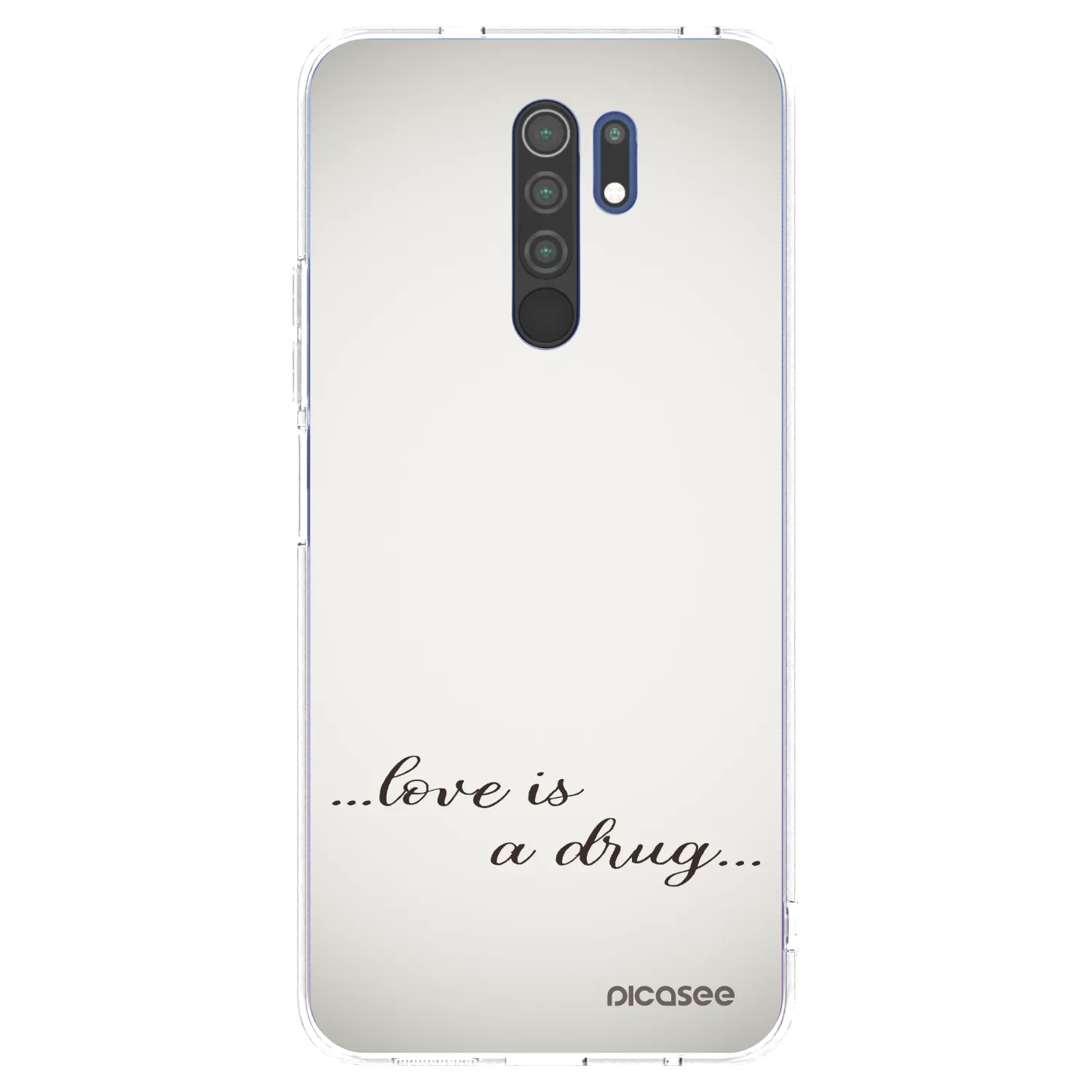 Picasee átlátszó szilikon tok az alábbi mobiltelefonokra Xiaomi Redmi 9 - Love is a drug
