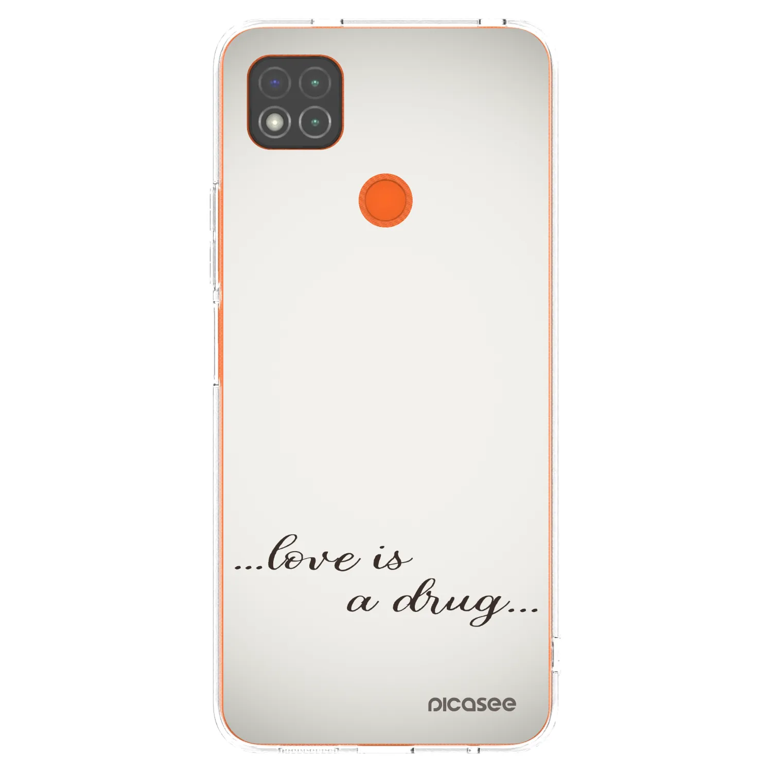 Picasee átlátszó szilikon tok az alábbi mobiltelefonokra Xiaomi Redmi 9C - Love is a drug