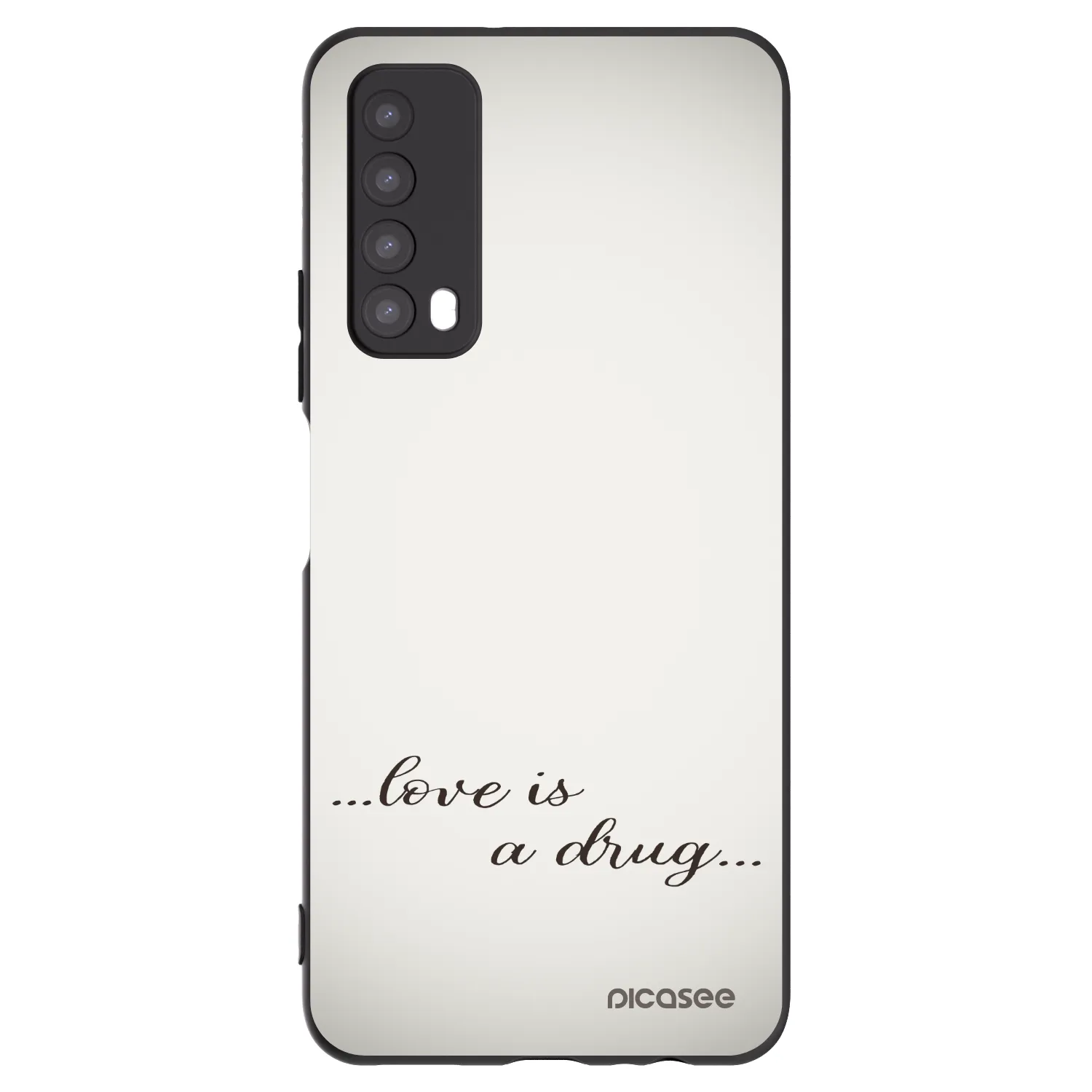 Picasee fekete szilikon tok az alábbi mobiltelefonokra Huawei P Smart 2021 - Love is a drug