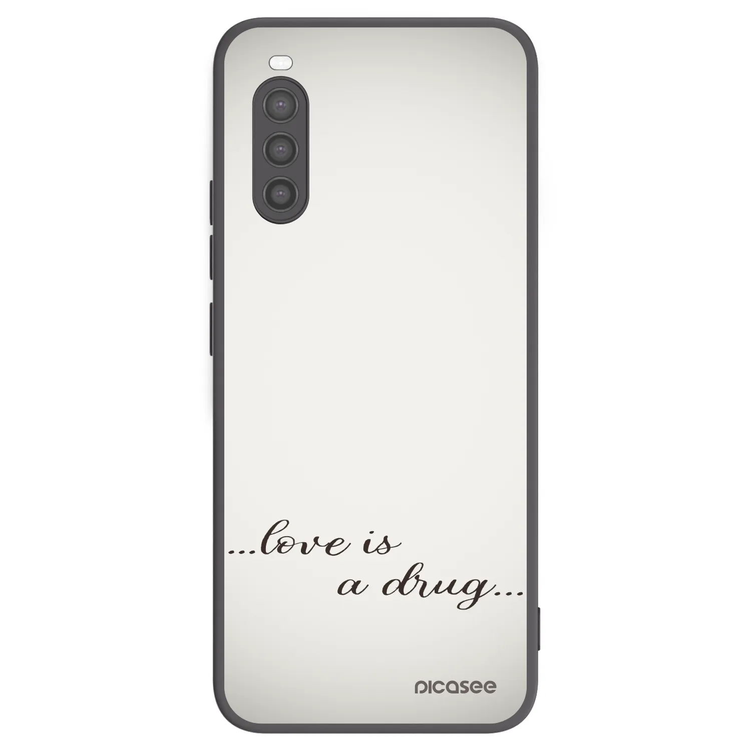 Picasee fekete szilikon tok az alábbi mobiltelefonokra Sony Xperia 10 II - Love is a drug