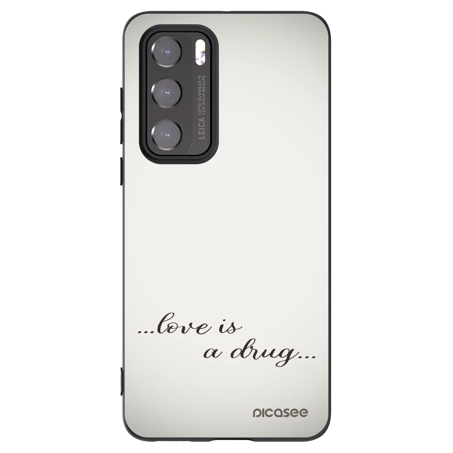 Picasee fekete szilikon tok az alábbi mobiltelefonokra Huawei P40 - Love is a drug