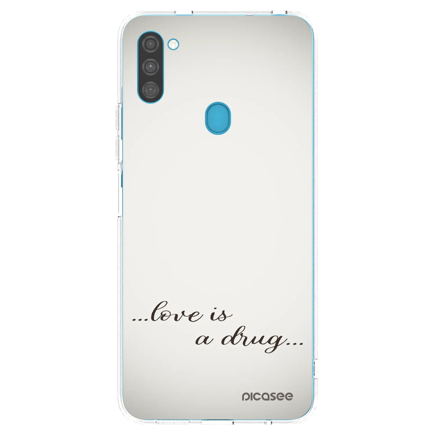 Picasee átlátszó szilikon tok az alábbi mobiltelefonokra Samsung Galaxy M11 - Love is a drug