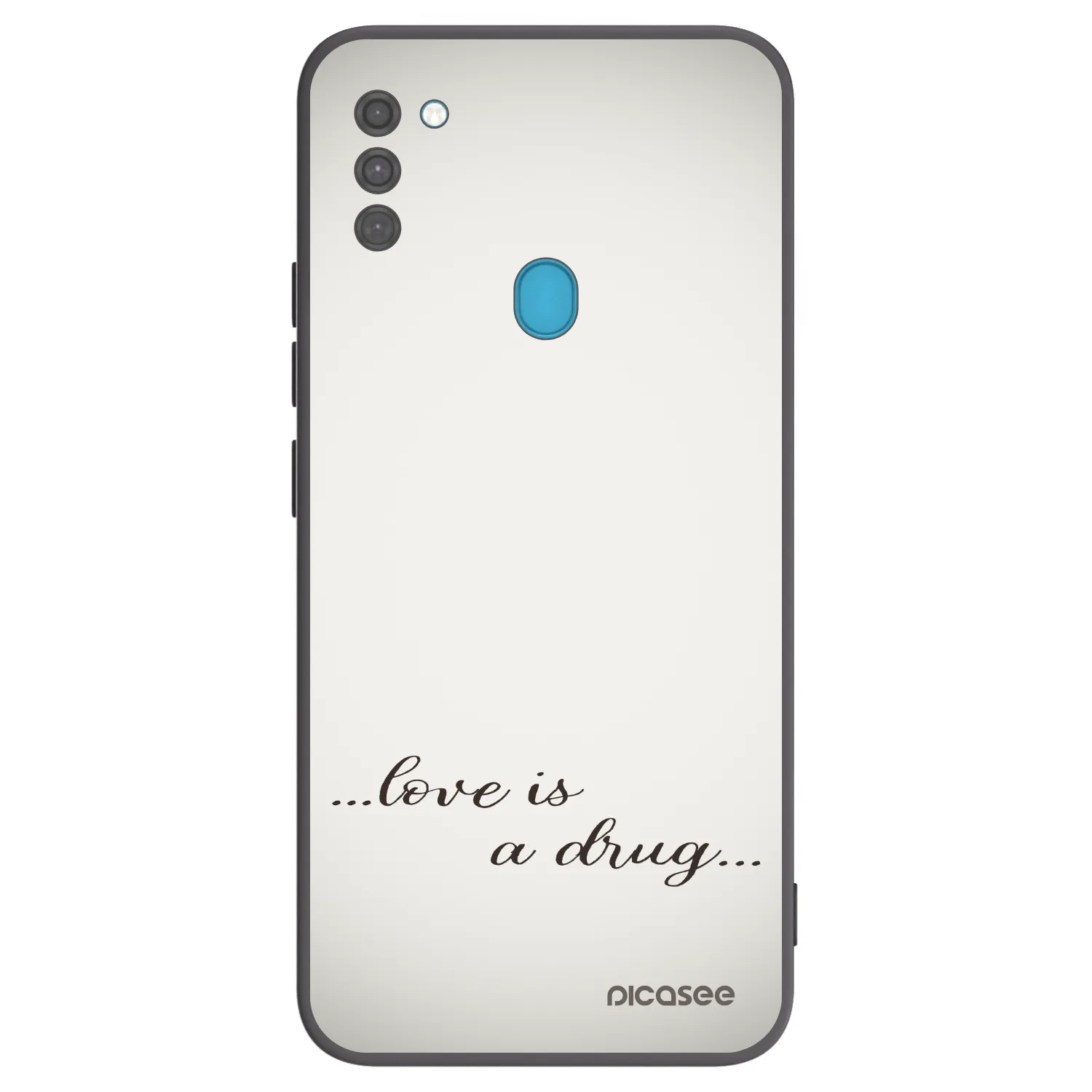 Picasee fekete szilikon tok az alábbi mobiltelefonokra Samsung Galaxy M11 - Love is a drug
