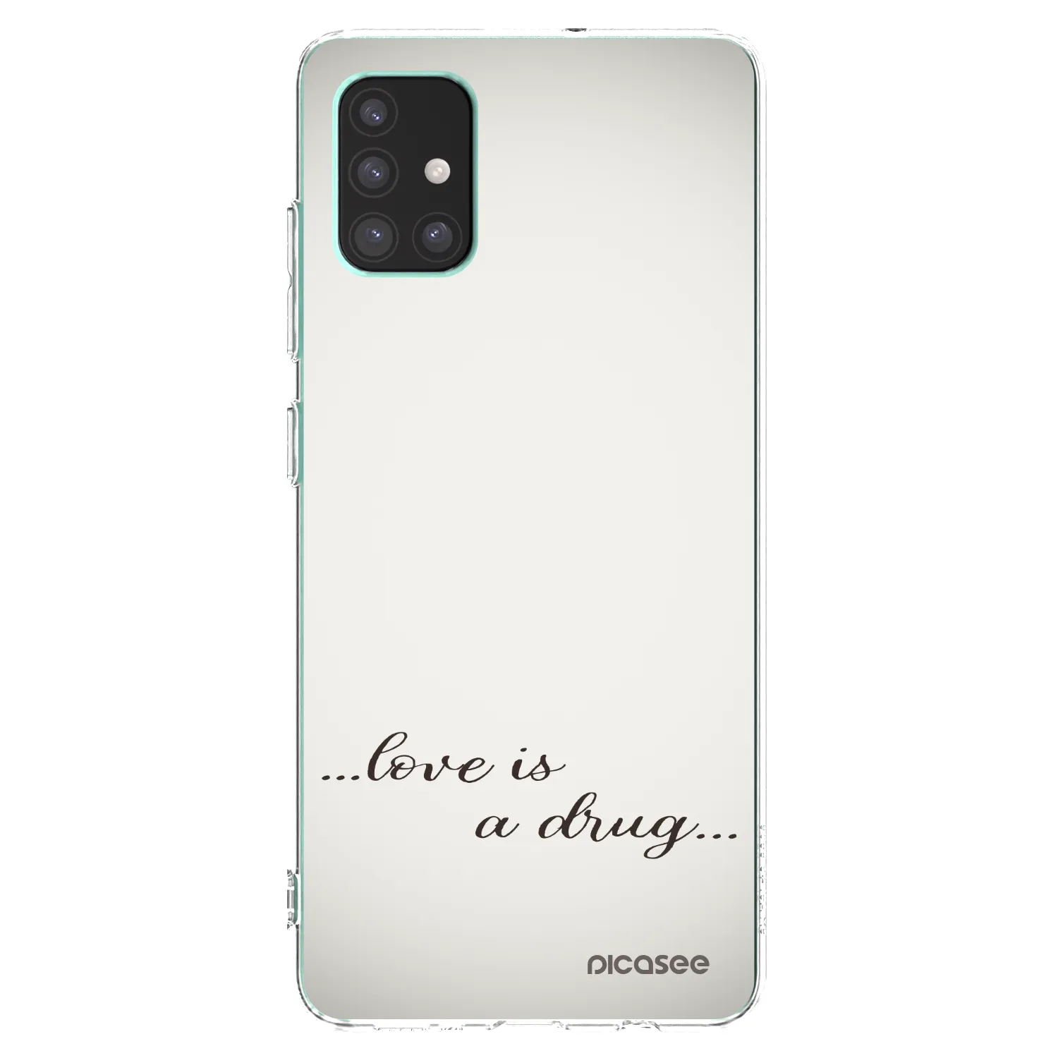 Picasee átlátszó szilikon tok az alábbi mobiltelefonokra Samsung Galaxy M51 M515F - Love is a drug