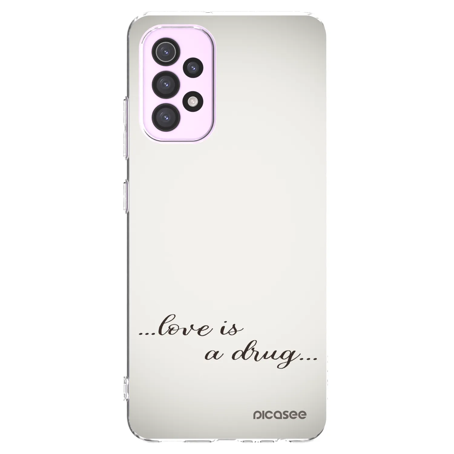 Picasee átlátszó szilikon tok az alábbi mobiltelefonokra Samsung Galaxy A32 5G A326B - Love is a drug