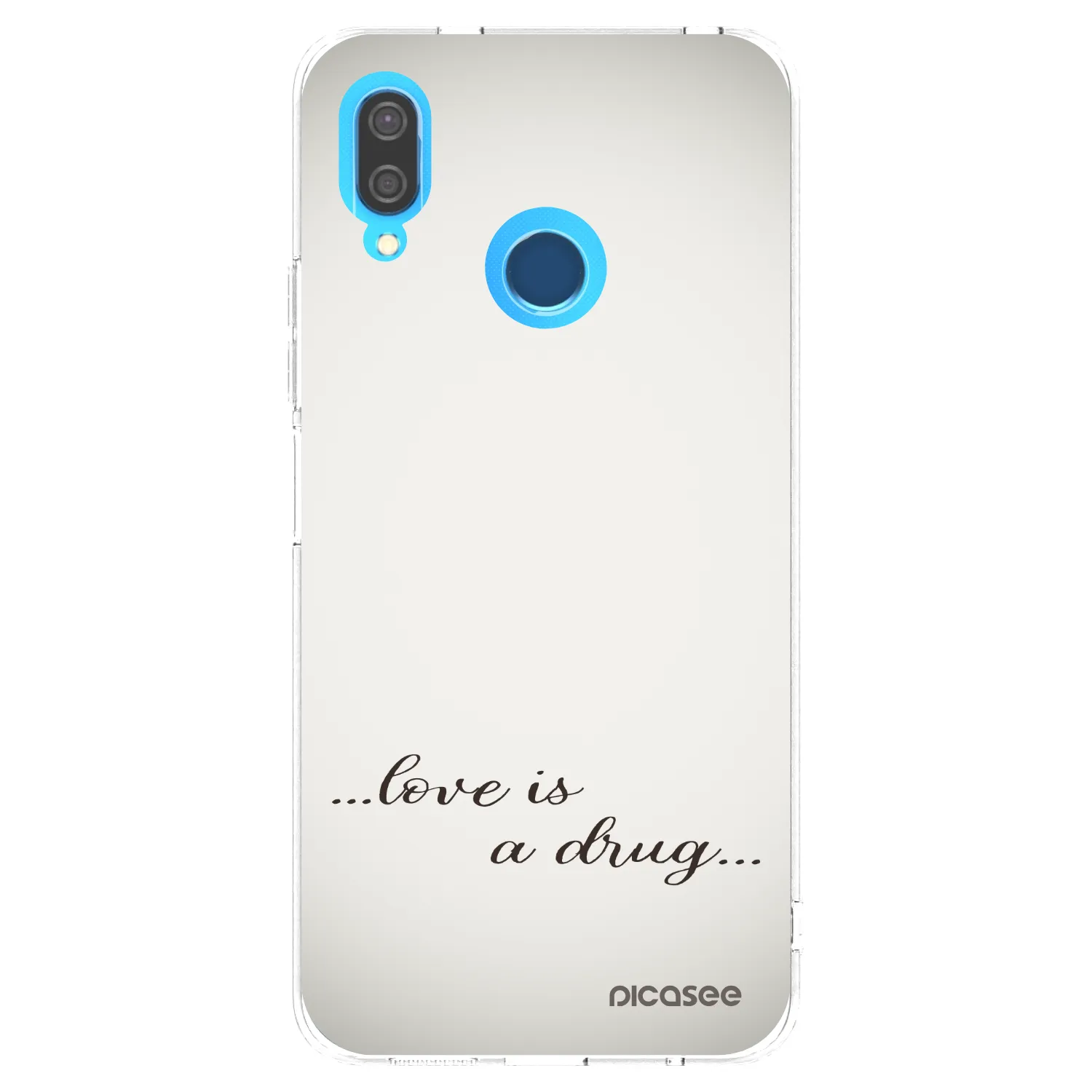 Picasee átlátszó szilikon tok az alábbi mobiltelefonokra Huawei P20 Lite - Love is a drug