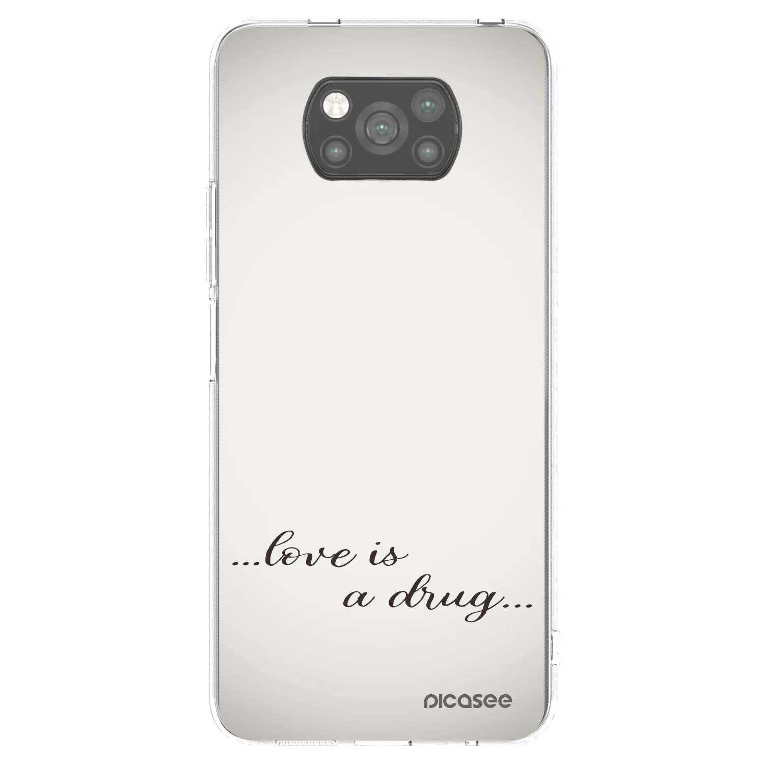 Picasee fekete szilikon tok az alábbi mobiltelefonokra Xiaomi Poco X3 Pro - Love is a drug