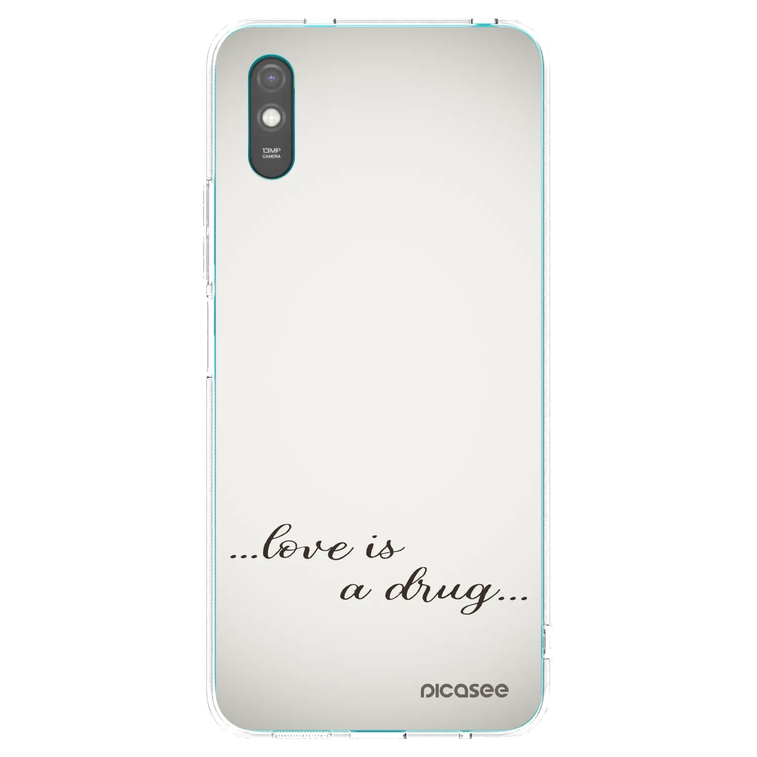 Picasee átlátszó szilikon tok az alábbi mobiltelefonokra Xiaomi Redmi 9AT - Love is a drug
