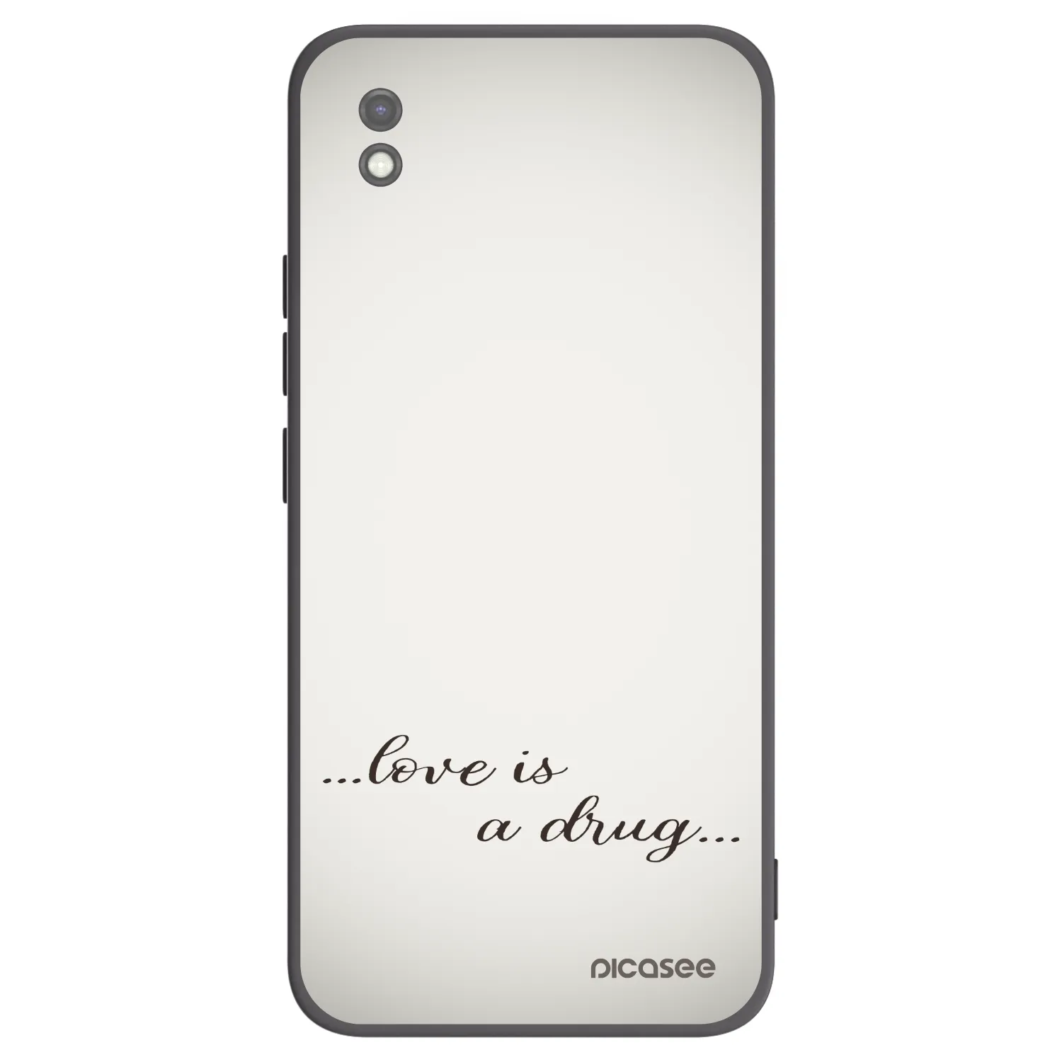 Picasee fekete szilikon tok az alábbi mobiltelefonokra Xiaomi Redmi 9AT - Love is a drug