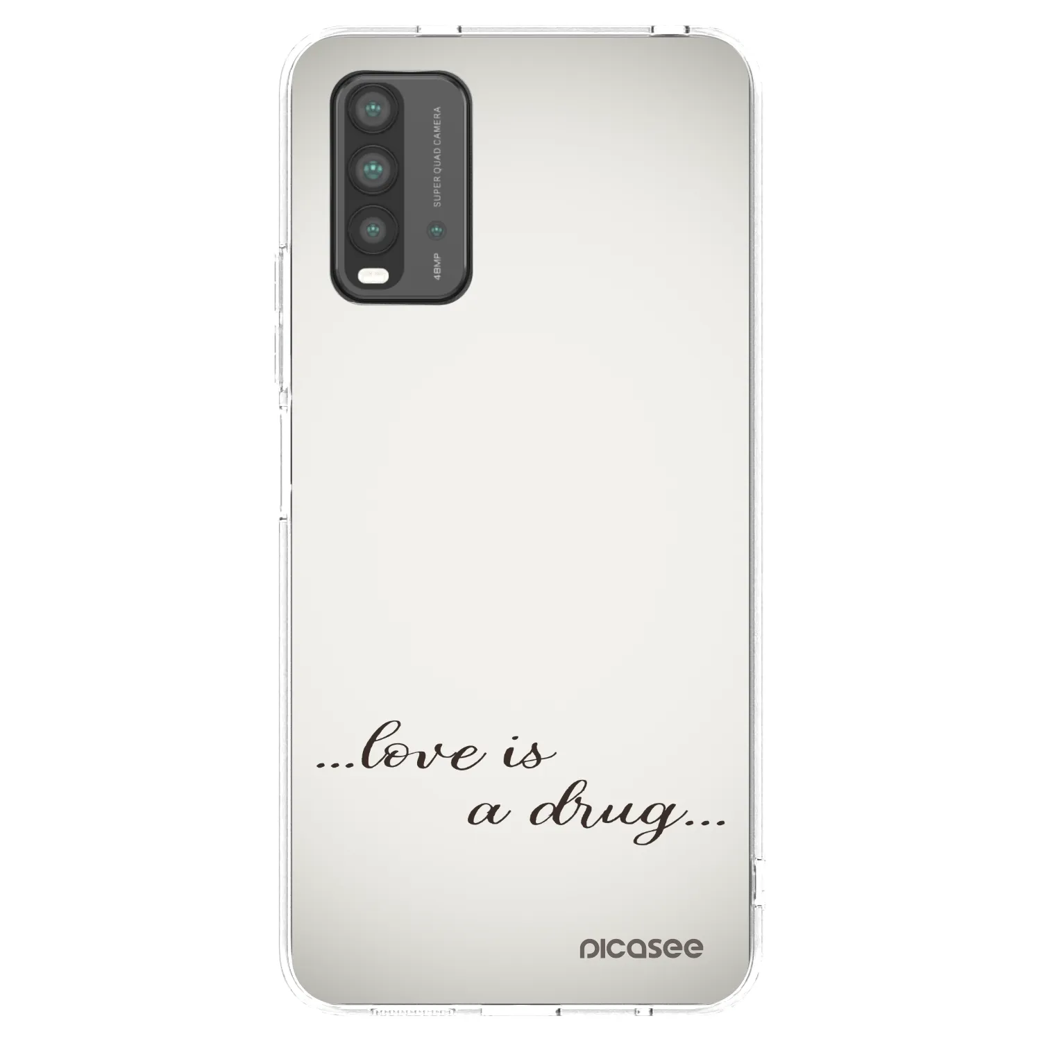 Picasee átlátszó szilikon tok az alábbi mobiltelefonokra Xiaomi Redmi 9T - Love is a drug