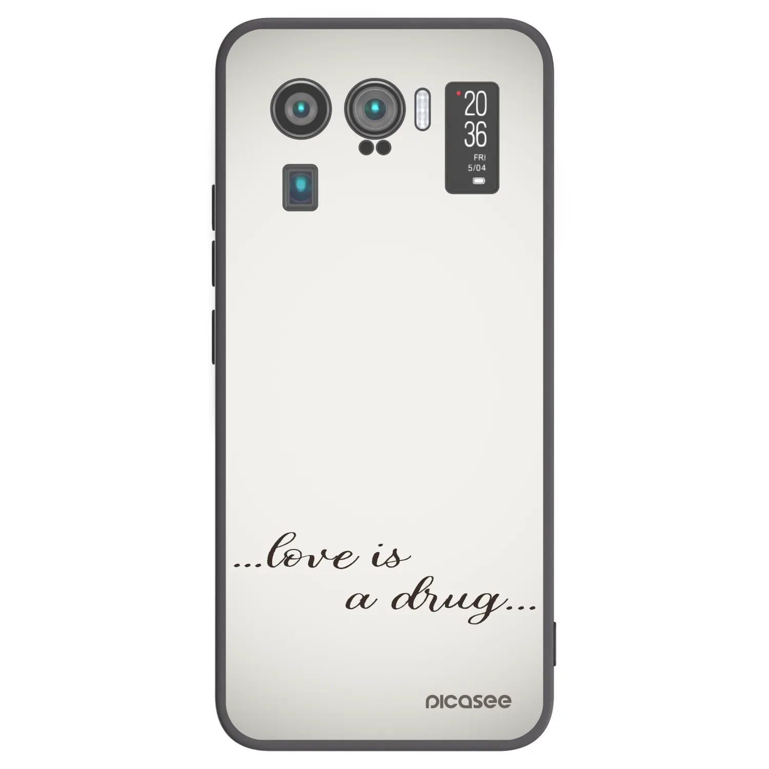 Picasee fekete szilikon tok az alábbi mobiltelefonokra Xiaomi Mi 11 Ultra - Love is a drug