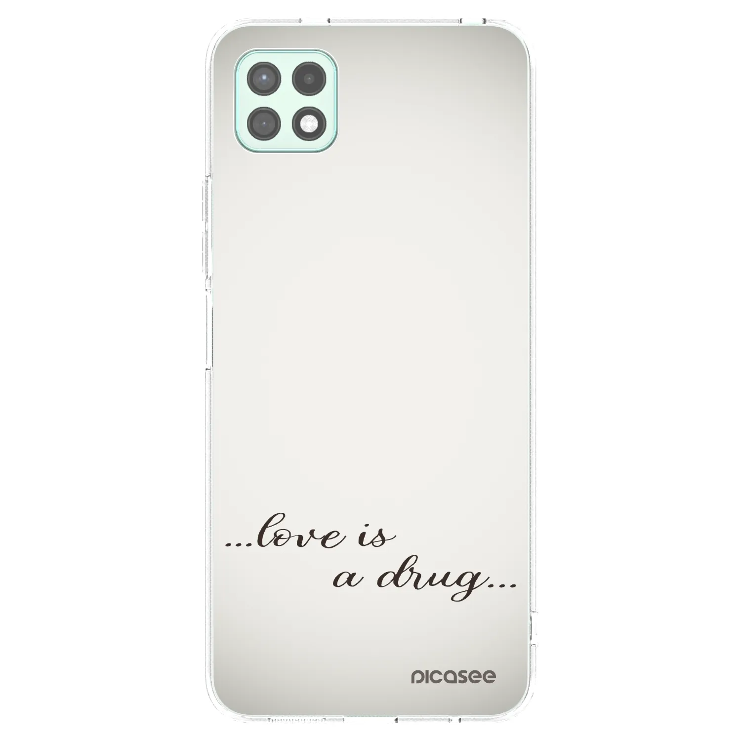 Picasee átlátszó szilikon tok az alábbi mobiltelefonokra Samsung Galaxy A22 A226B 5G - Love is a drug