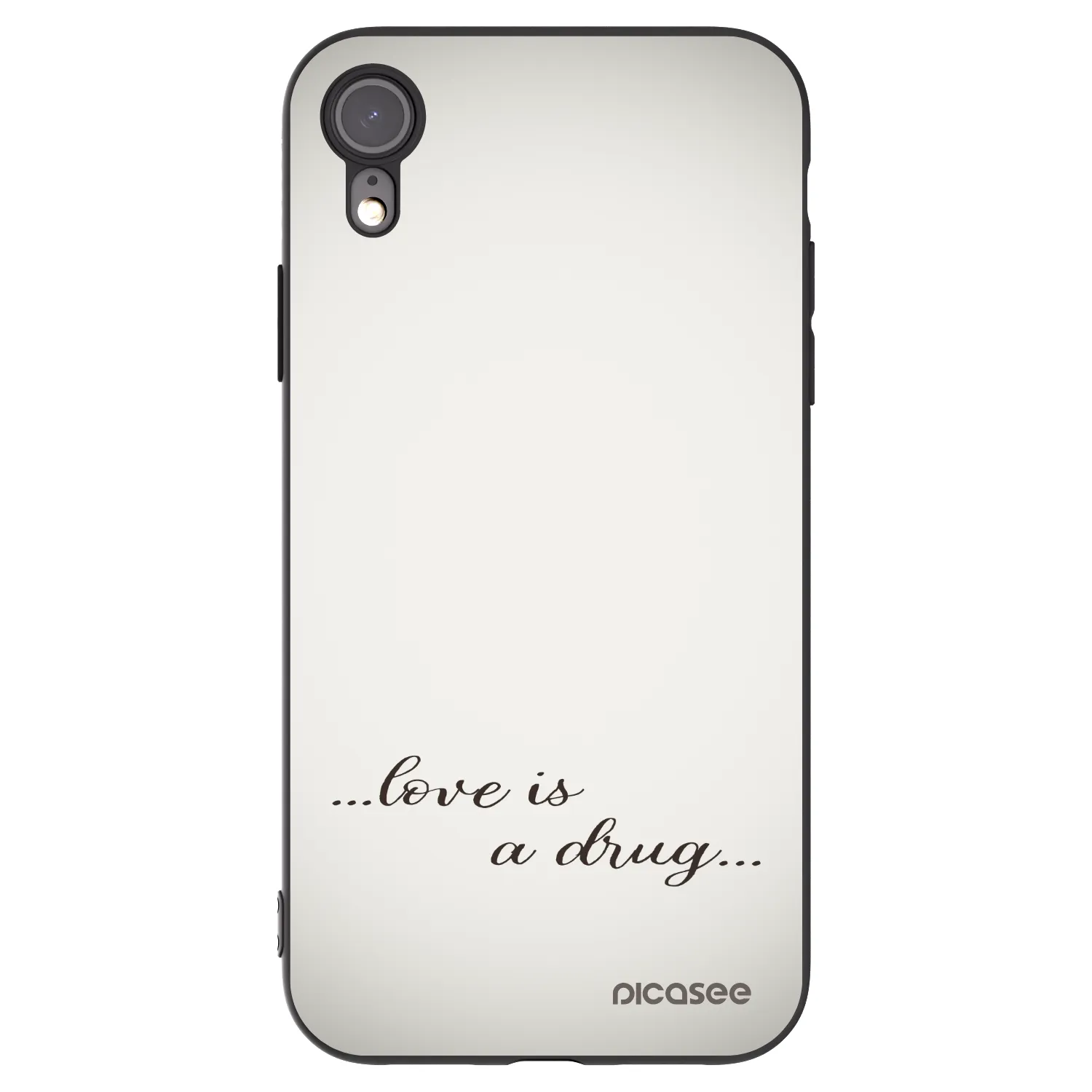 Picasee fekete szilikon tok az alábbi mobiltelefonokra Apple iPhone 6 Plus/6S Plus - Love is a drug