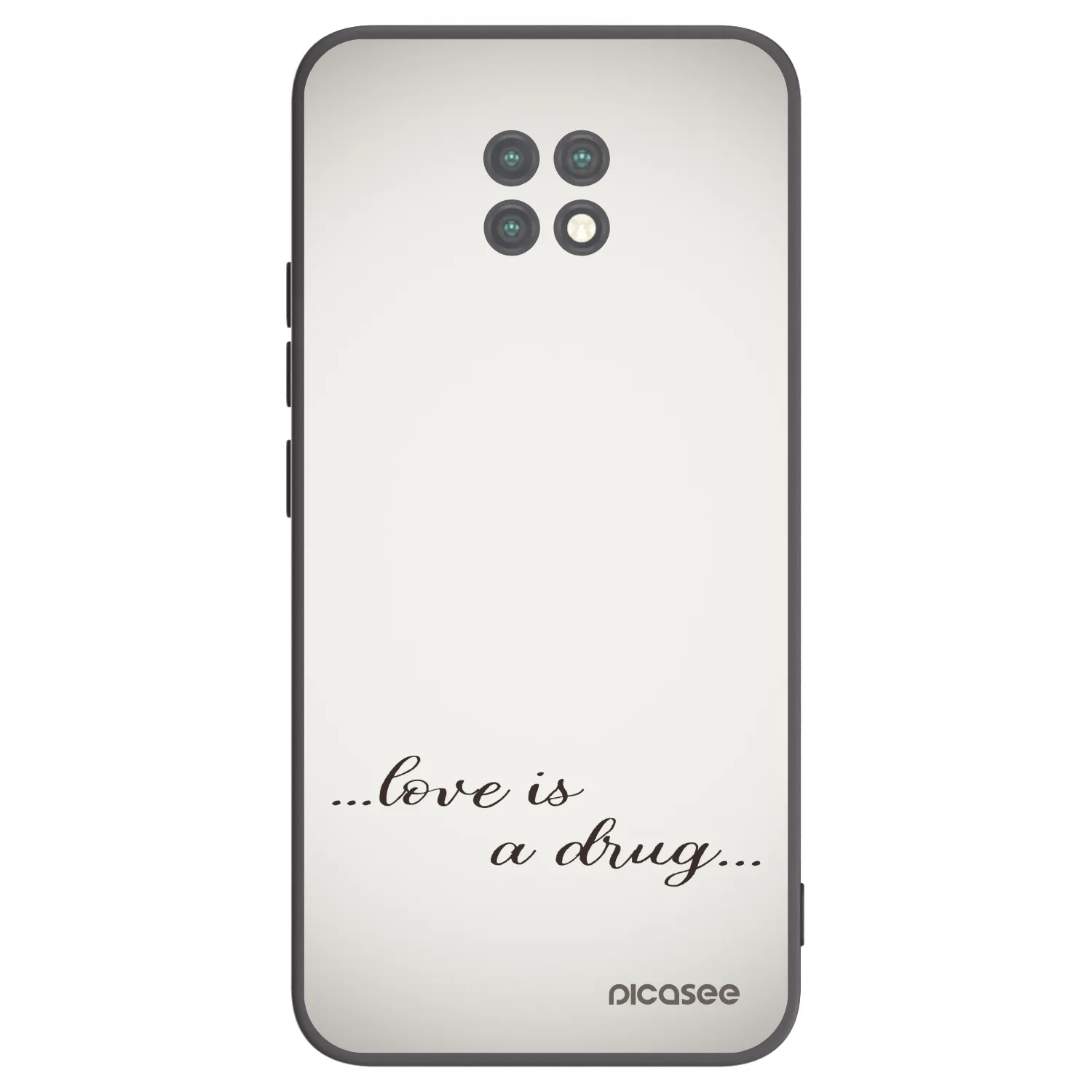 Picasee fekete szilikon tok az alábbi mobiltelefonokra Xiaomi Redmi Note 9T - Love is a drug