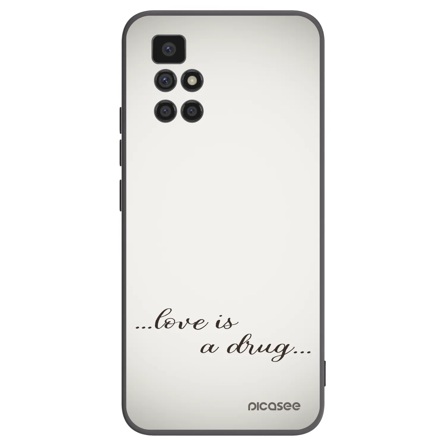 Picasee fekete szilikon tok az alábbi mobiltelefonokra Xiaomi Redmi 10 - Love is a drug