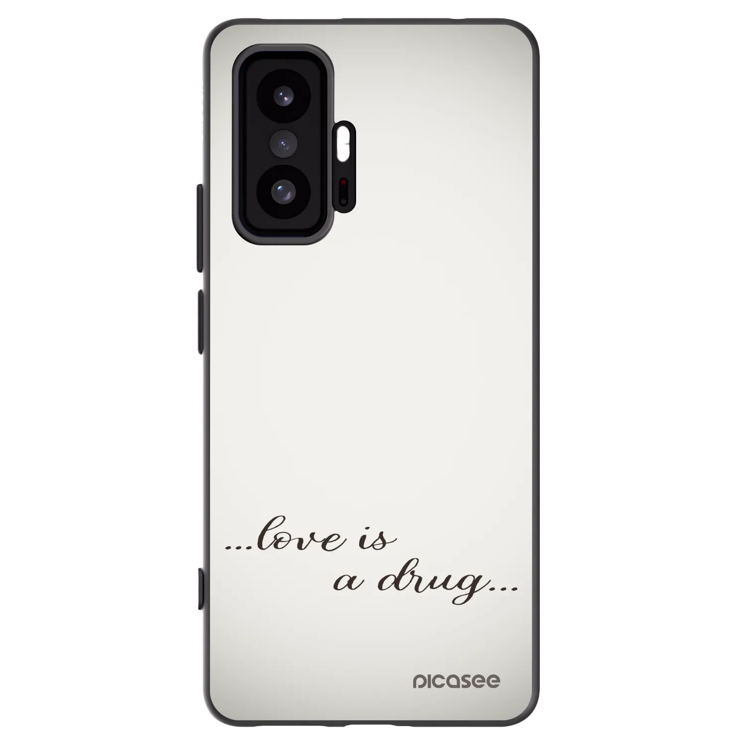 Picasee fekete szilikon tok az alábbi mobiltelefonokra Xiaomi 11T Pro - Love is a drug