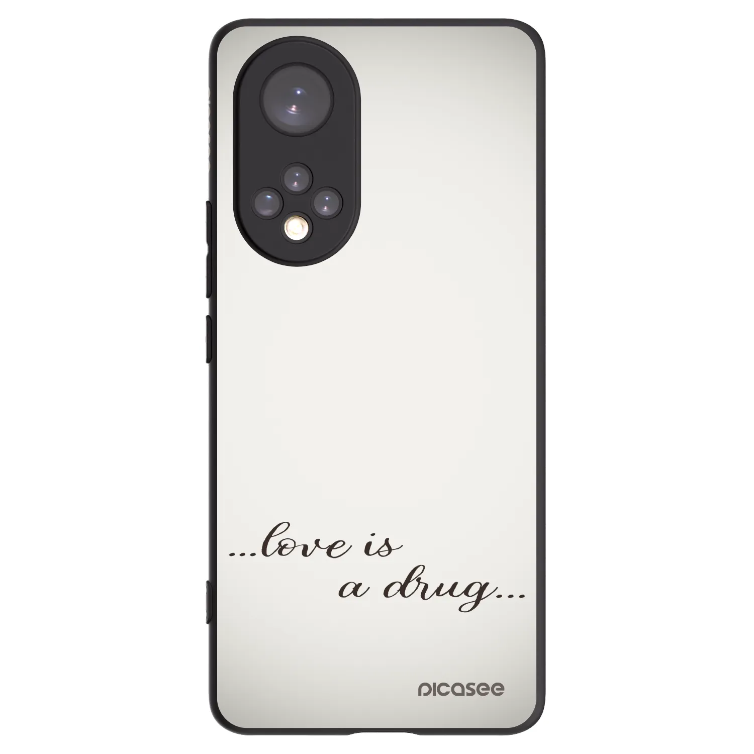 Picasee fekete szilikon tok az alábbi mobiltelefonokra Honor 50 5G - Love is a drug