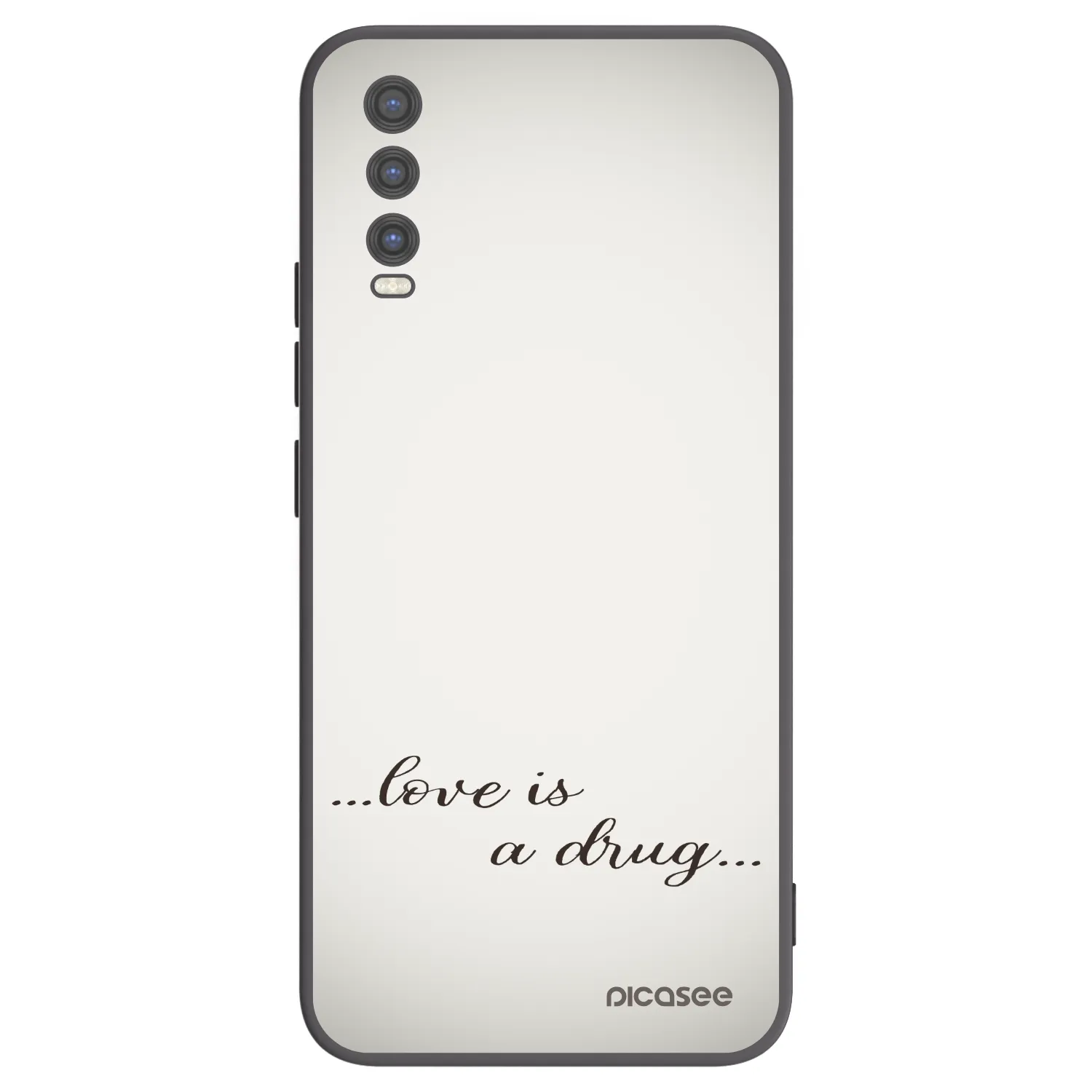 Picasee fekete szilikon tok az alábbi mobiltelefonokra Vivo Y20s - Love is a drug