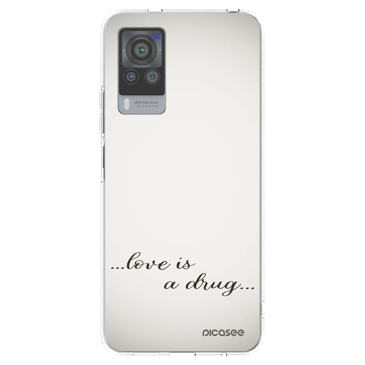 Picasee átlátszó szilikon tok az alábbi mobiltelefonokra Vivo X60 Pro 5G - Love is a drug