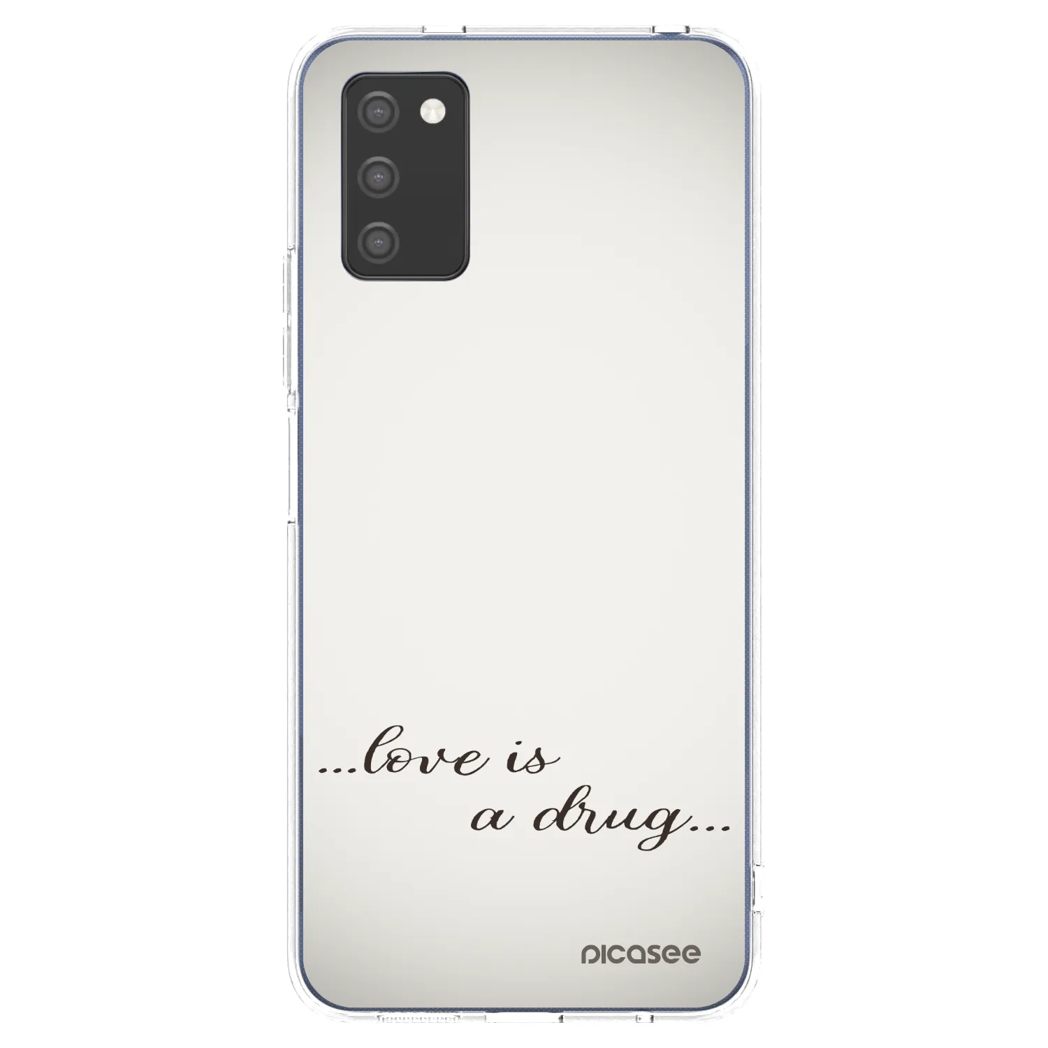 Picasee átlátszó szilikon tok az alábbi mobiltelefonokra Samsung Galaxy A03s A037G - Love is a drug
