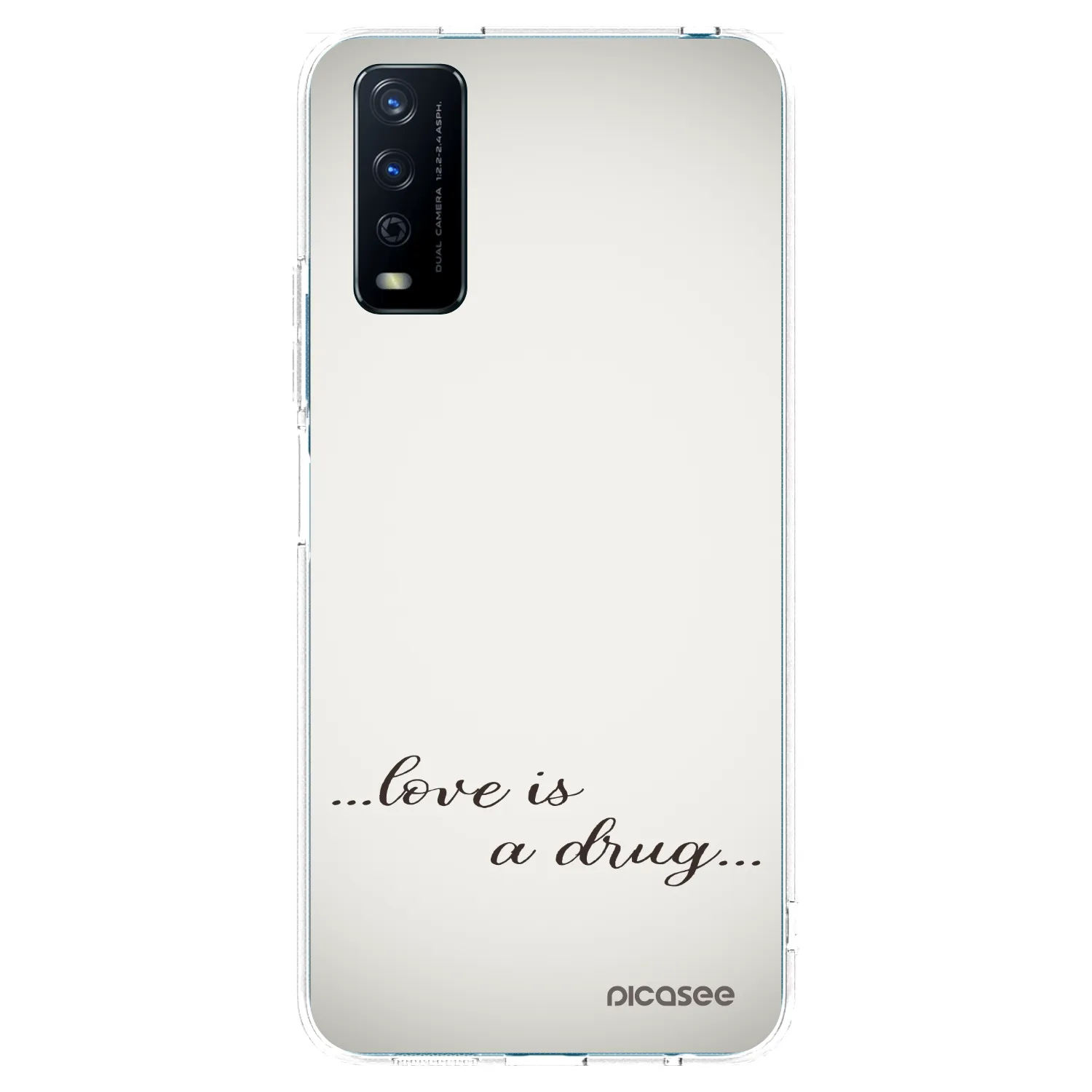 Picasee átlátszó szilikon tok az alábbi mobiltelefonokra Vivo Y11s - Love is a drug