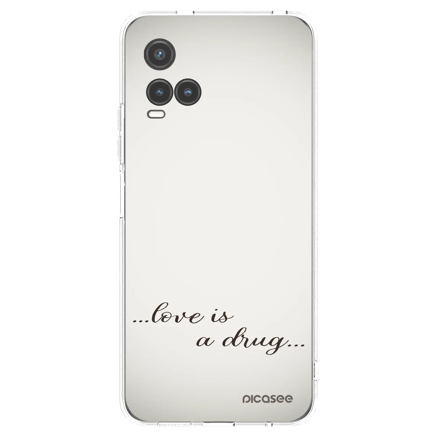 Picasee átlátszó szilikon tok az alábbi mobiltelefonokra Vivo Y33s - Love is a drug