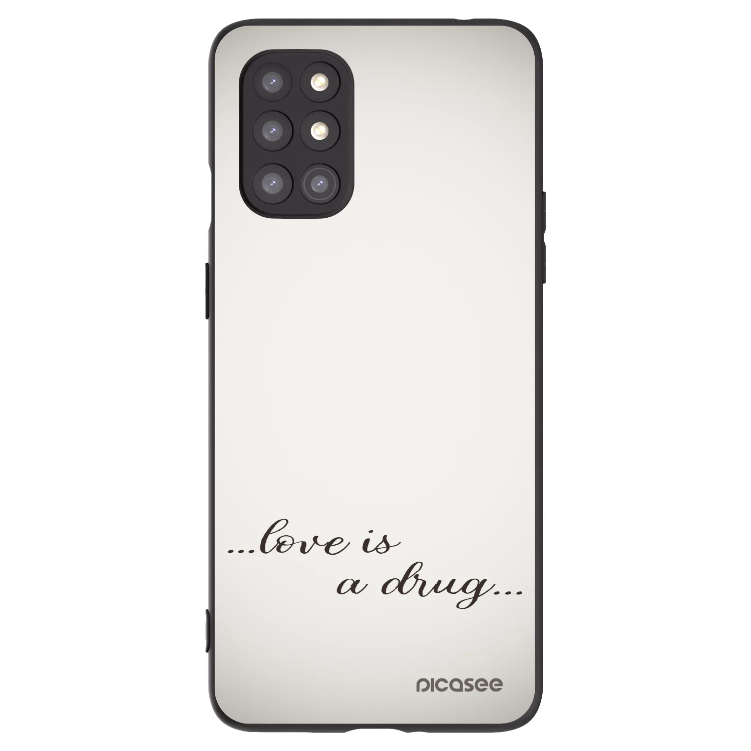 Picasee fekete szilikon tok az alábbi mobiltelefonokra OnePlus 8T - Love is a drug