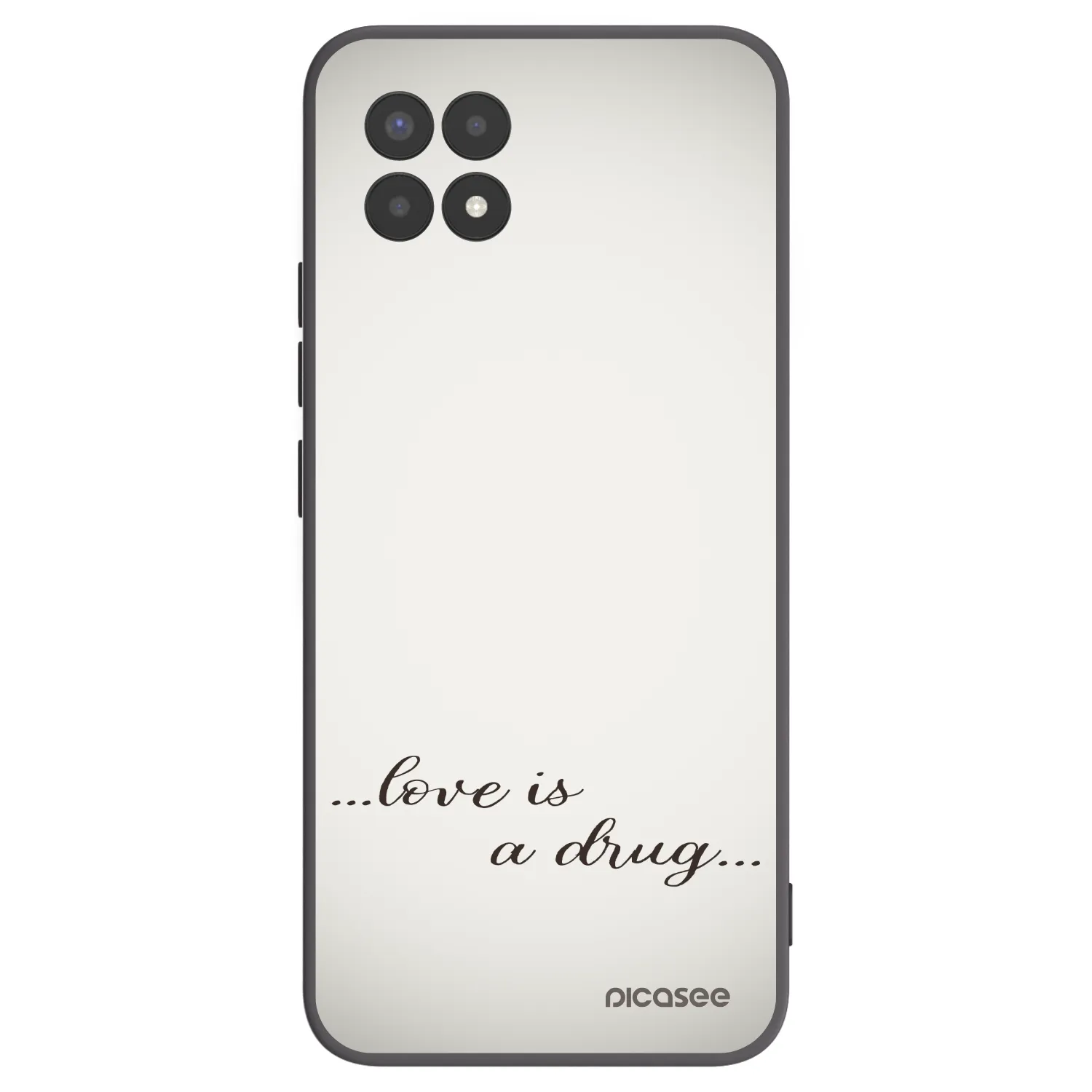 Picasee fekete szilikon tok az alábbi mobiltelefonokra Realme 8i - Love is a drug