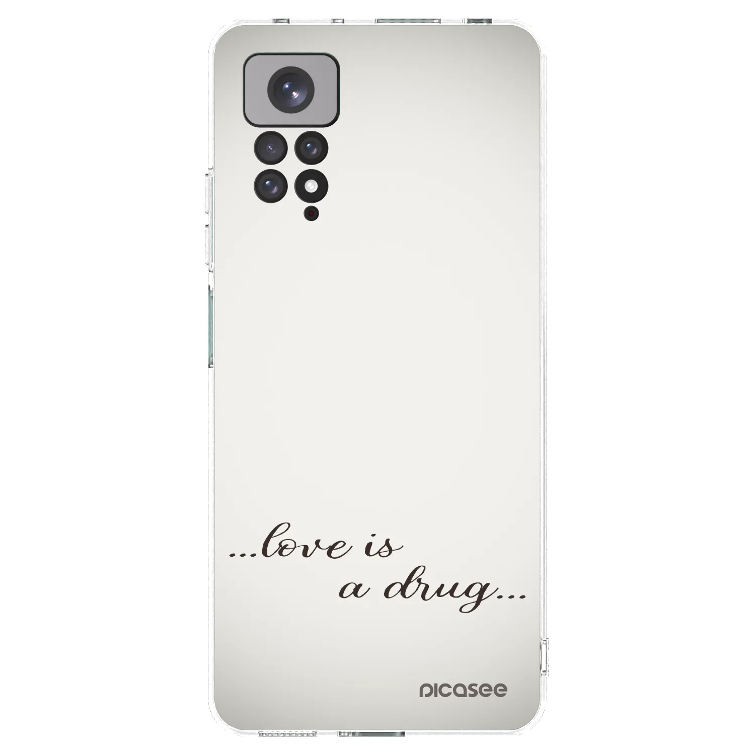 Picasee átlátszó szilikon tok az alábbi mobiltelefonokra Xiaomi Redmi Note 11S 4G - Love is a drug