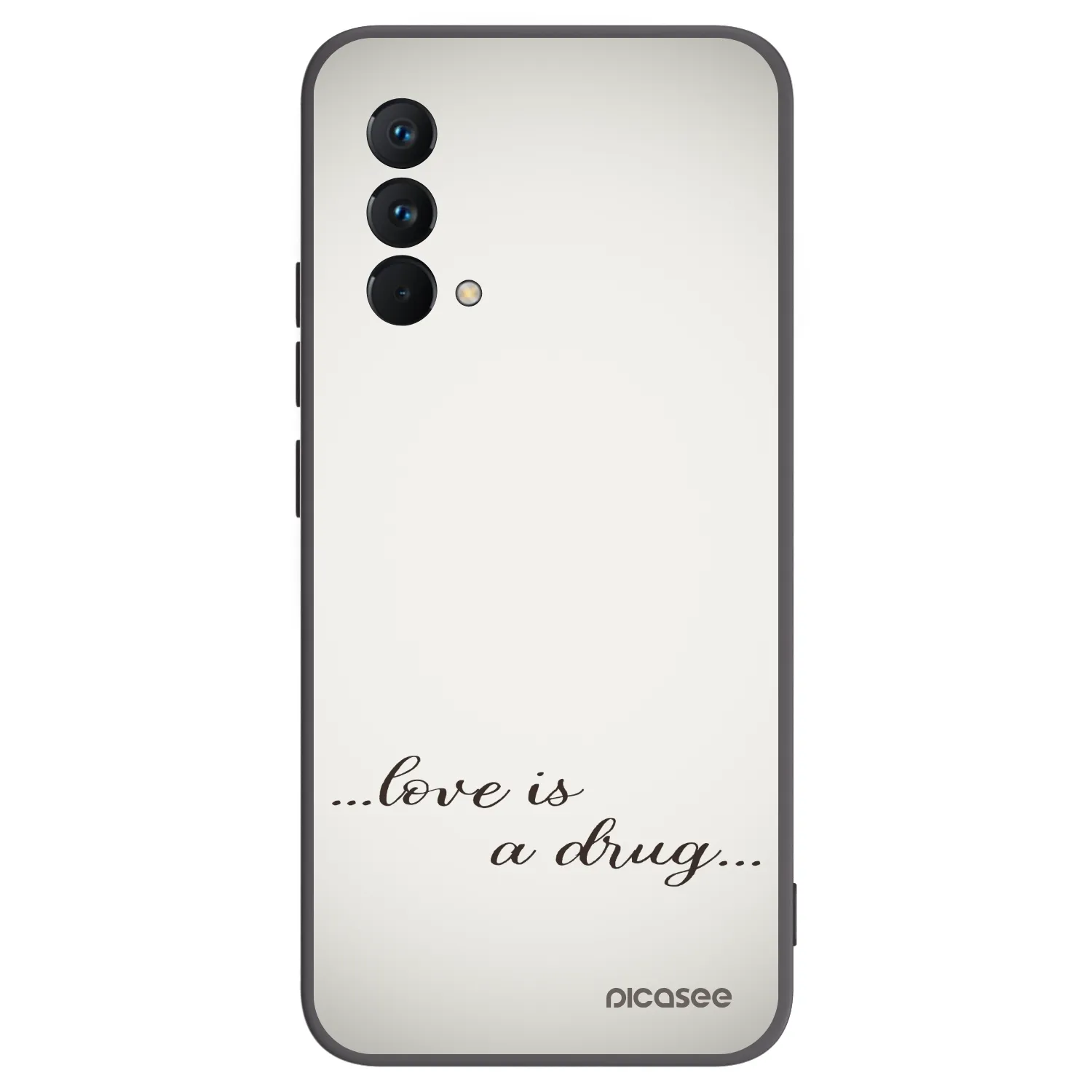 Picasee fekete szilikon tok az alábbi mobiltelefonokra Realme GT Master Edition 5G - Love is a drug