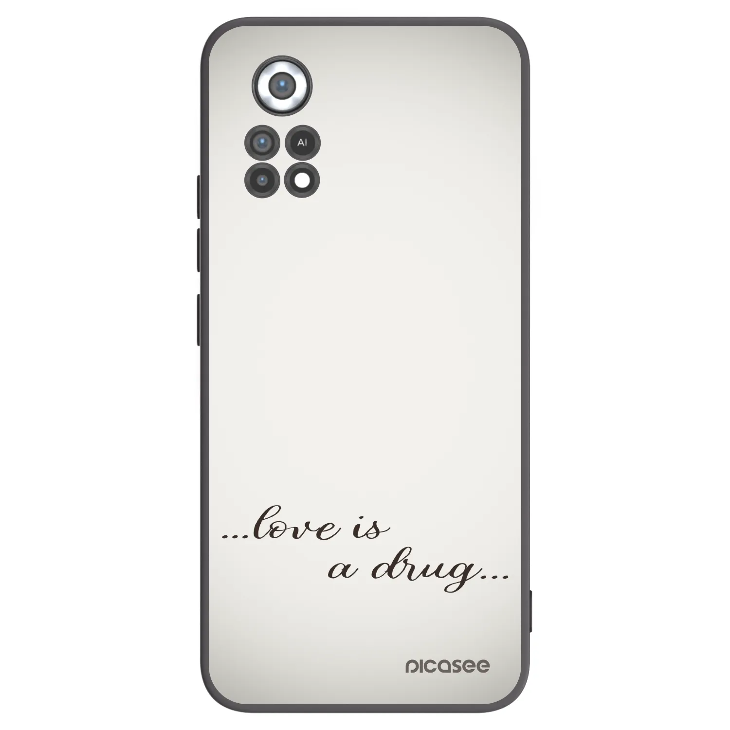 Picasee fekete szilikon tok az alábbi mobiltelefonokra Xiaomi Poco X4 Pro 5G - Love is a drug