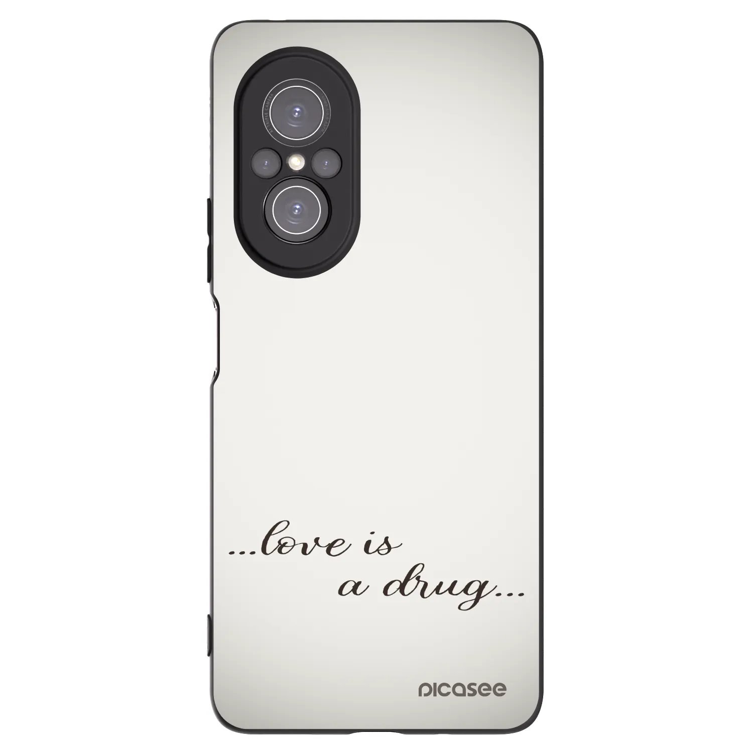 Picasee fekete szilikon tok az alábbi mobiltelefonokra Huawei Nova 9 SE - Love is a drug